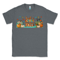 Charcoal Heather just a girl who loves fall libbey glass Classic Tee - BundleAndBundleShop