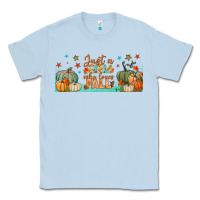 Dusty Blue just a girl who loves fall libbey glass Classic Tee - BundleAndBundleShop