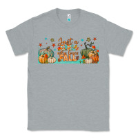 Heather Grey just a girl who loves fall libbey glass Classic Tee - BundleAndBundleShop