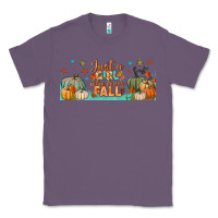 Lavender just a girl who loves fall libbey glass Classic Tee - BundleAndBundleShop