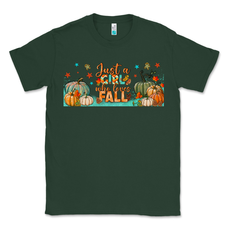 Just A Girl Who Loves Fall Libbey Glass Classic Tee by BundleAndBundleShop | Teevron