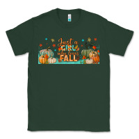 Sports Green just a girl who loves fall libbey glass Classic Tee - BundleAndBundleShop