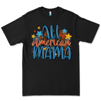Black all american mama Premium Tee - MaliasSmallBusiness