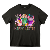 Asphalt Happy Easter coffee cups with Bunny Heavy Core Tee - NancyCooperArtShop
