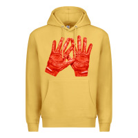 Antique Gold receiver gloves fa element 1 Premium Hoodie - FaDigitalArtStudio