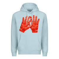 Blue Mist receiver gloves fa element 1 Premium Hoodie - FaDigitalArtStudio