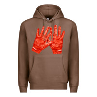 Chestnut receiver gloves fa element 1 Premium Hoodie - FaDigitalArtStudio