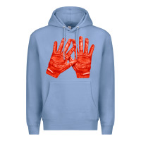 Colony Blue receiver gloves fa element 1 Premium Hoodie - FaDigitalArtStudio