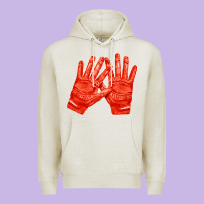 Receiver Gloves Fa Element 1 Premium Hoodie Designed By Fadigitalartstudio