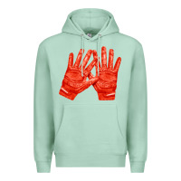 Seafoam receiver gloves fa element 1 Premium Hoodie - FaDigitalArtStudio