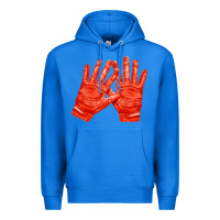 True Royal receiver gloves fa element 1 Premium Hoodie - FaDigitalArtStudio