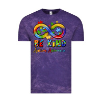 Cloud Purple be kind autism awareness infinity symbol Vintage Tee - LillyAllenDesigns