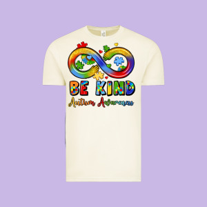 Be Kind Autism Awareness Infinity Symbol Vintage Tee Designed By Lillyallendesigns