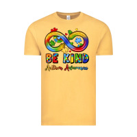 Vintage Mustard be kind autism awareness infinity symbol Vintage Tee - LillyAllenDesigns