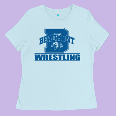 Beaumont Wrestling Ladies Tee Designed By Jasminsmagicworld
