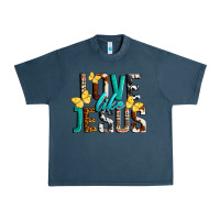 Midnight Navy Love Like Jesus Urban Heavy Tee - LillyAllenDesigns