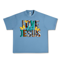 Pebble Blue Love Like Jesus Urban Heavy Tee - LillyAllenDesigns