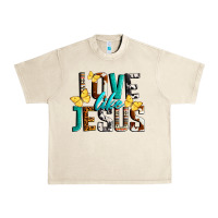 Sandshell Love Like Jesus Urban Heavy Tee - LillyAllenDesigns