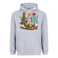 Heather Grey baseball trees bbs Heavyweight Hoodie - BundleAndBundleShop