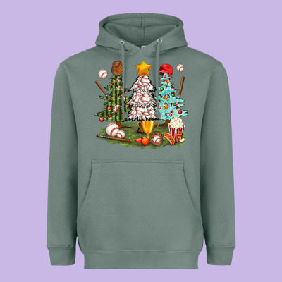 Baseball Trees Bbs Heavyweight Hoodie Designed By Bundleandbundleshop