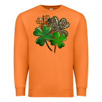Leopard Shamrock Premium Sweatshirt | Teevron