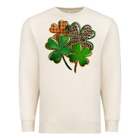 Sandshell leopard shamrock Premium Sweatshirt - FaDigitalArtStudio