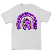 Dove Grey awerenes ribbon  rainbow Premium Tee - MaliasSmallBusiness