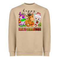 Mushroom happy hallothanksmas farm animals Heavyweight Sweatshirt - texasbilliewilder