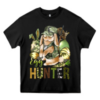 Black Egg hunter Heavy Core Tee - NancyCooperArtShop