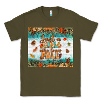 Army Green Just A Girl Who Loves Fall Tumbler Classic Tee - BundleAndBundleShop