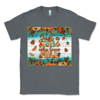 Charcoal Heather Just A Girl Who Loves Fall Tumbler Classic Tee - BundleAndBundleShop