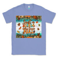 Colony Blue Just A Girl Who Loves Fall Tumbler Classic Tee - BundleAndBundleShop