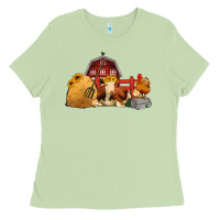 Matcha Red Barn Farm Animals Ladies Tee - Jasminsmagicworld