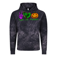 Cloud Black peace love halloween Vintage Hoodie - BundleAndBundleShop