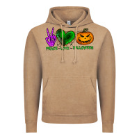Vintage Coffee peace love halloween Vintage Hoodie - BundleAndBundleShop