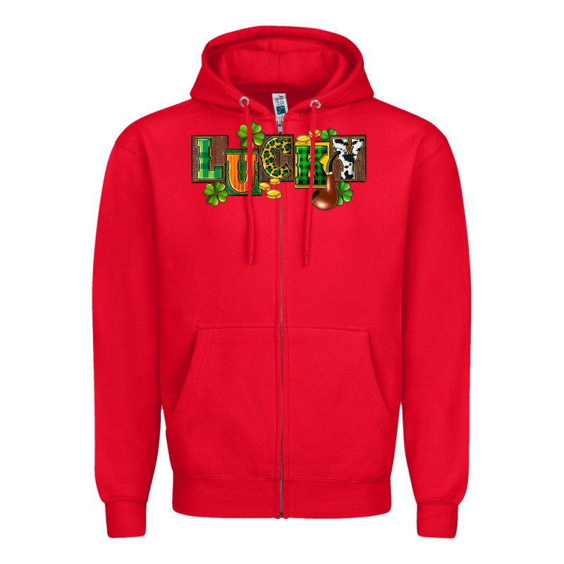 Western Lucky St. Patrick's Day Zipper Hoodie by CowGirlArtShop | Teevron