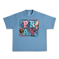 Pebble Blue Pray leopard frame Urban Heavy Tee - LillyAllenDesigns