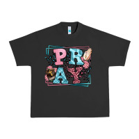 Pigment Black Pray leopard frame Urban Heavy Tee - LillyAllenDesigns