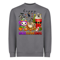 Storm happy hallothanksmas skeleton coffee cups Heavyweight Sweatshirt - texasbilliewilder