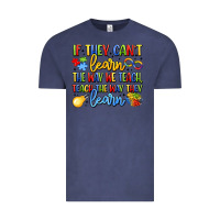 Vintage Denim if they can't learn the way we teach teach the  wa Vintage Tee - LillyAllenDesigns
