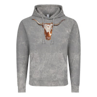 Cloud Rock longhorn cow head Vintage Hoodie - RanaPortraitStore