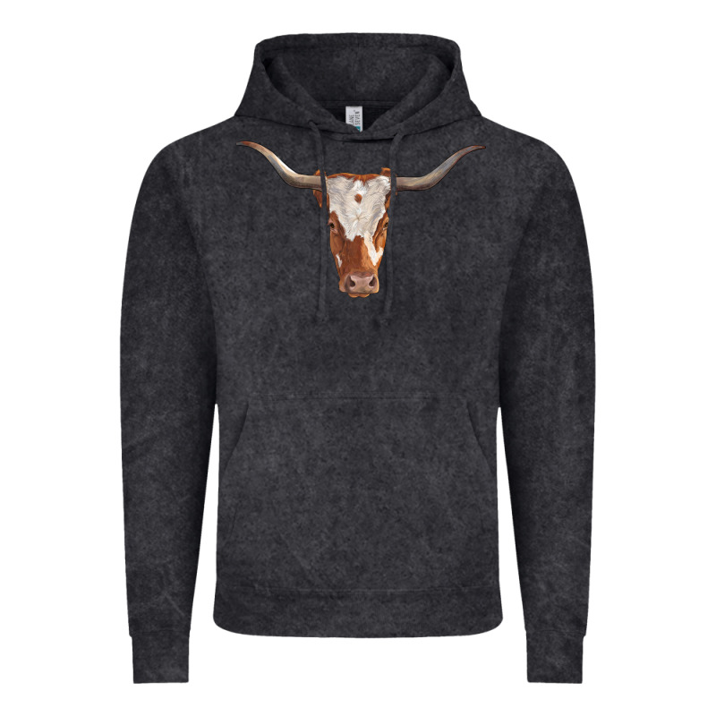 Longhorn Cow Head Vintage Hoodie by RanaPortraitStore | Teevron