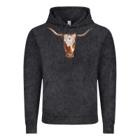 Vintage Black longhorn cow head Vintage Hoodie - RanaPortraitStore