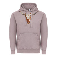 Vintage Zinc longhorn cow head Vintage Hoodie - RanaPortraitStore