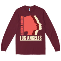 Burgundy Women's Angeles Los Angeles Long Sleeve Tee - Bettercallsaul