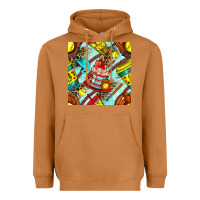 Meerkat softball coffee cup and bat with leopard seamless pattern bbs Heavyweight Hoodie - BundleAndBundleShop
