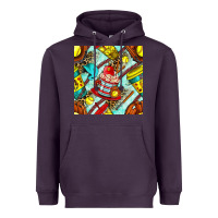 Plum softball coffee cup and bat with leopard seamless pattern bbs Heavyweight Hoodie - BundleAndBundleShop