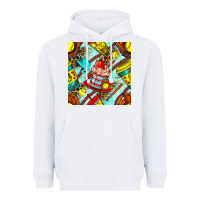 White softball coffee cup and bat with leopard seamless pattern bbs Heavyweight Hoodie - BundleAndBundleShop