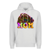 Dove Grey football mom Premium Hoodie - OliviaCreatesArt