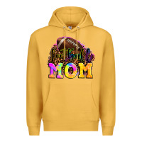 Mustard football mom Premium Hoodie - OliviaCreatesArt